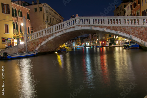 Venice water channel and bridge 