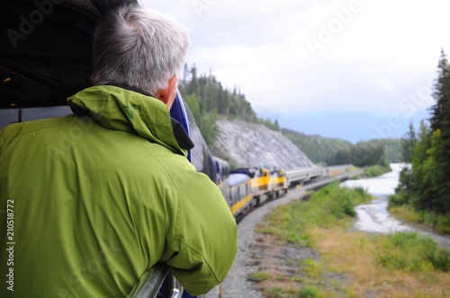 Scenic Alaska Railroad and sightseeing train