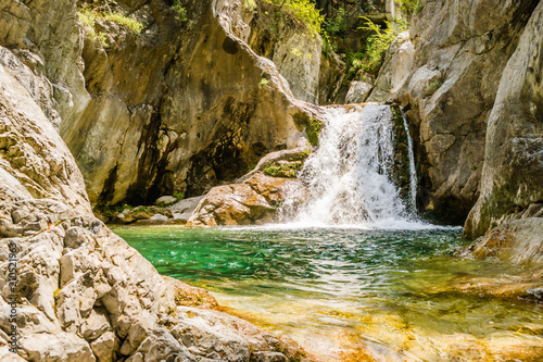 Enipea source of the river 
