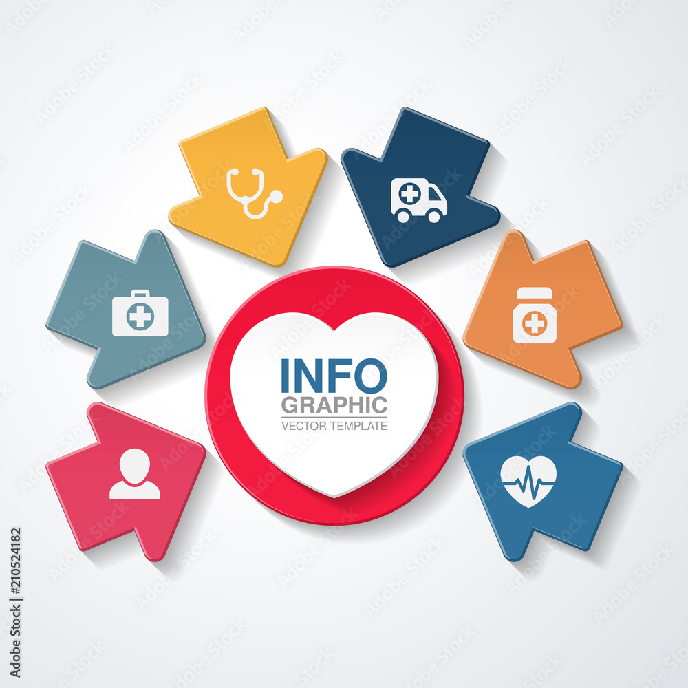 Vector infographic template for diagram, graph, presentation, chart, business concept with 6 options. Vector infographic template for diagram, graph, presentation, chart, business concept with 6 options.