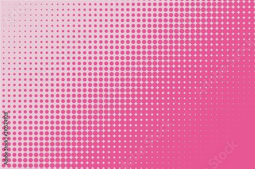 Pink dot lines. Halftone background. Futuristic panel. The backdrop to create a modern backgrounds, banners Pop art style