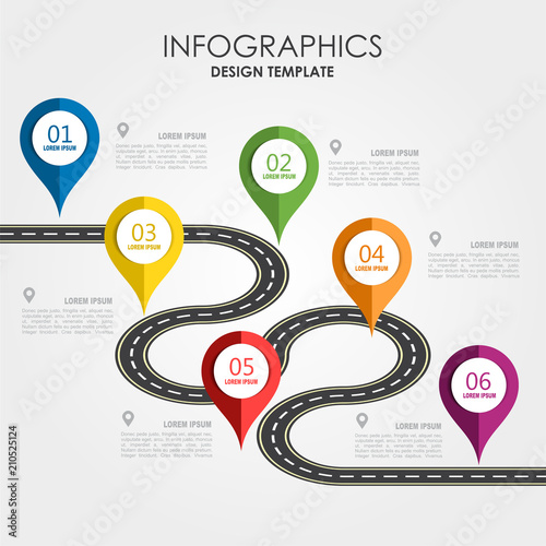 Infographic design template with place for your text. Vector illustration.
