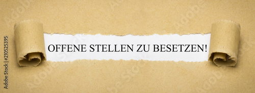 Offene Stellen zu besetzen! photo