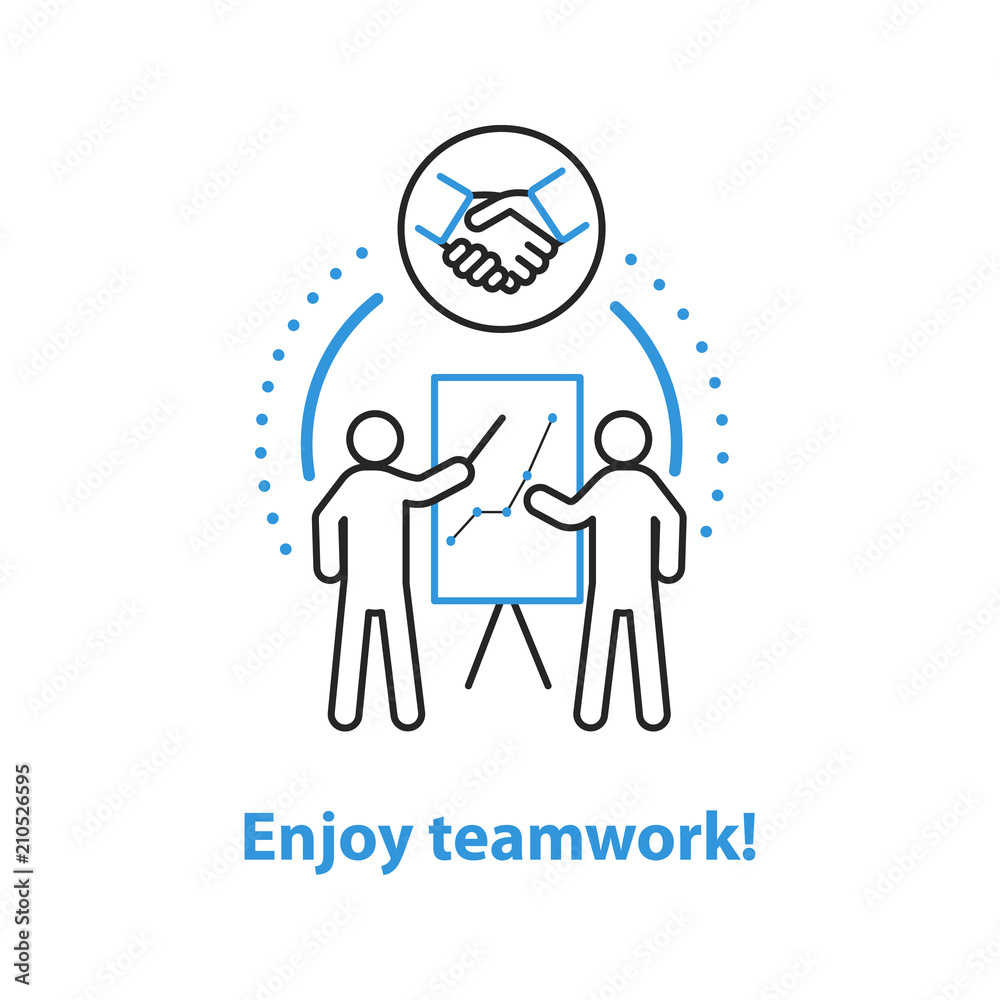 Teamwork concept icon Teamwork concept icon