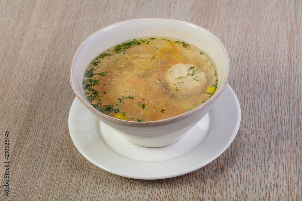 Chicken soup with noodles Chicken soup with noodles