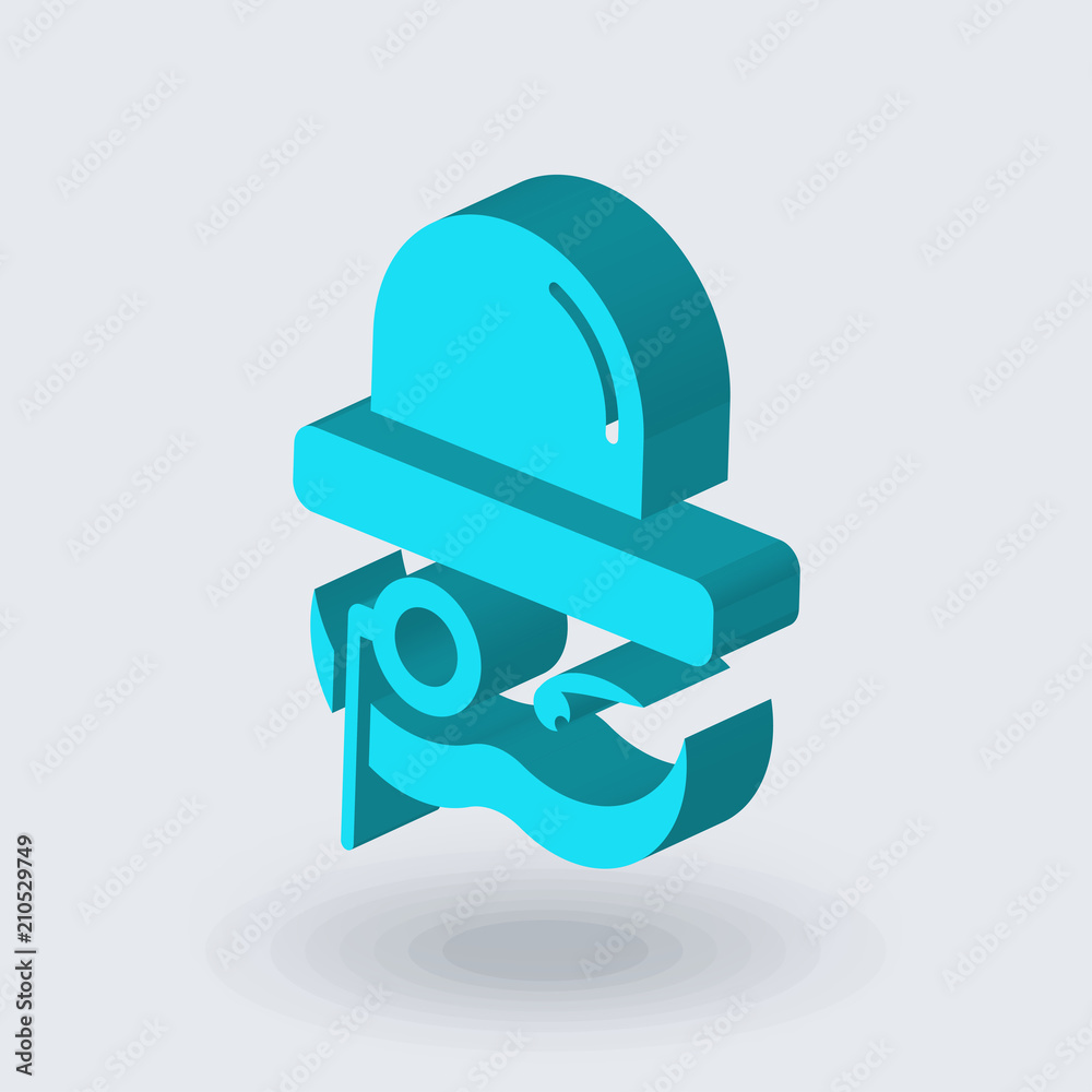 Sir icon vector sign and symbol isolated on white background, Sir logo concept , isometric 3D icon Sir icon vector sign and symbol isolated on white background, Sir logo concept , isometric 3D icon