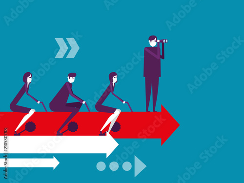 Business teamwork, Vector illustration business cooperation concept, Meeting, Growth.