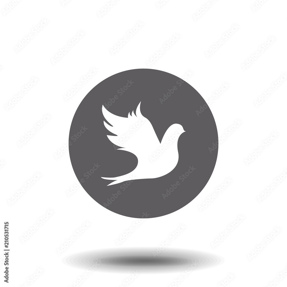 Birds Silhouettes flat icon vector. Birds Silhouettes flat icon vector.