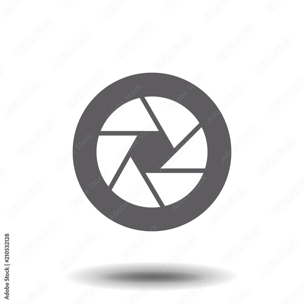 Camera objective icon (symbol) Camera objective icon (symbol)