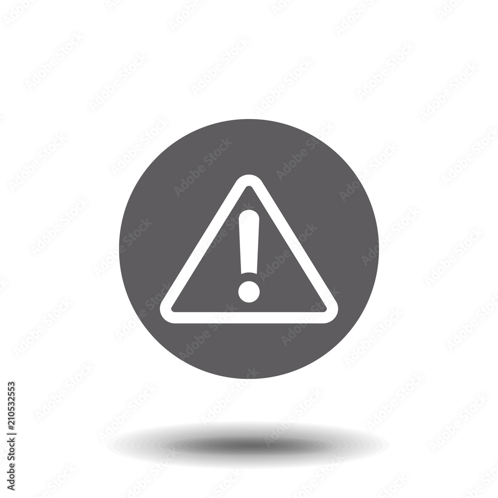Exclamation danger sign Exclamation danger sign