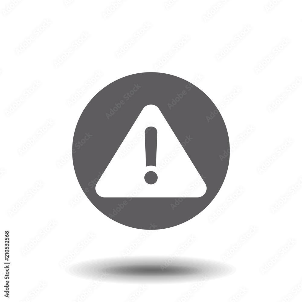Exclamation danger sign Exclamation danger sign