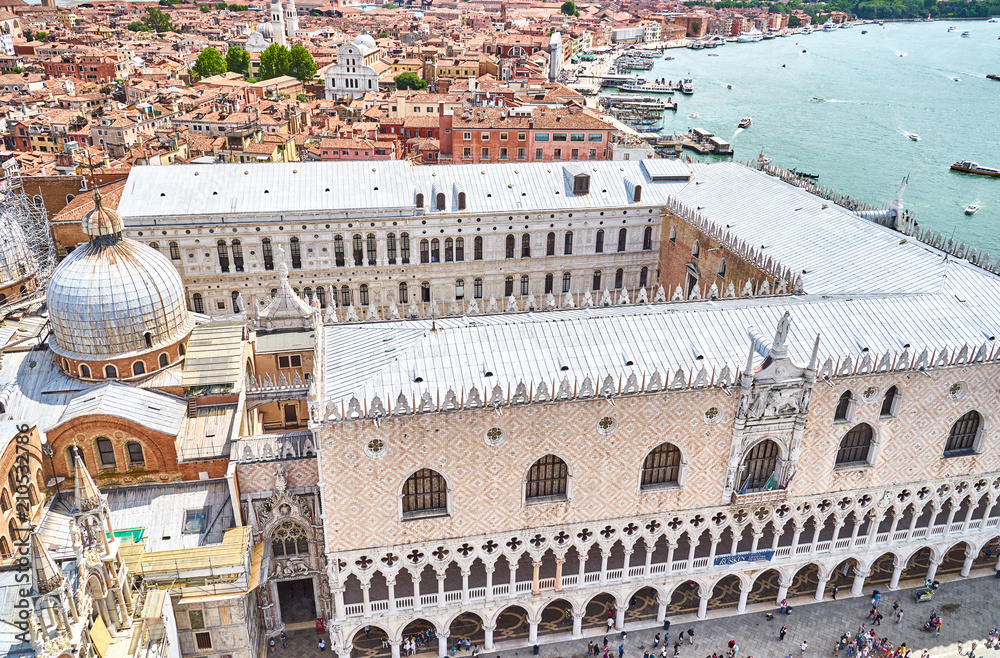 The Doge's Palace in Venice in Italy