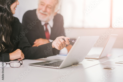 Business people meeting working in modern office