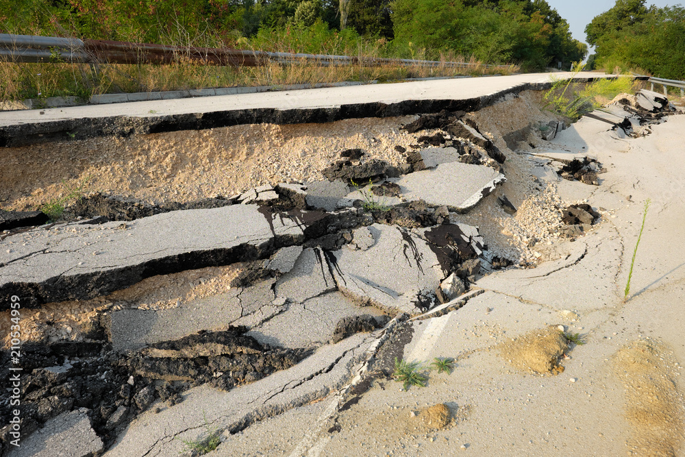 Road Landslide, Bulgaria