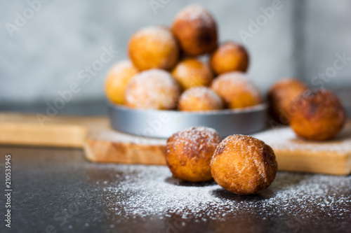 Canvas Print Donuts close-up