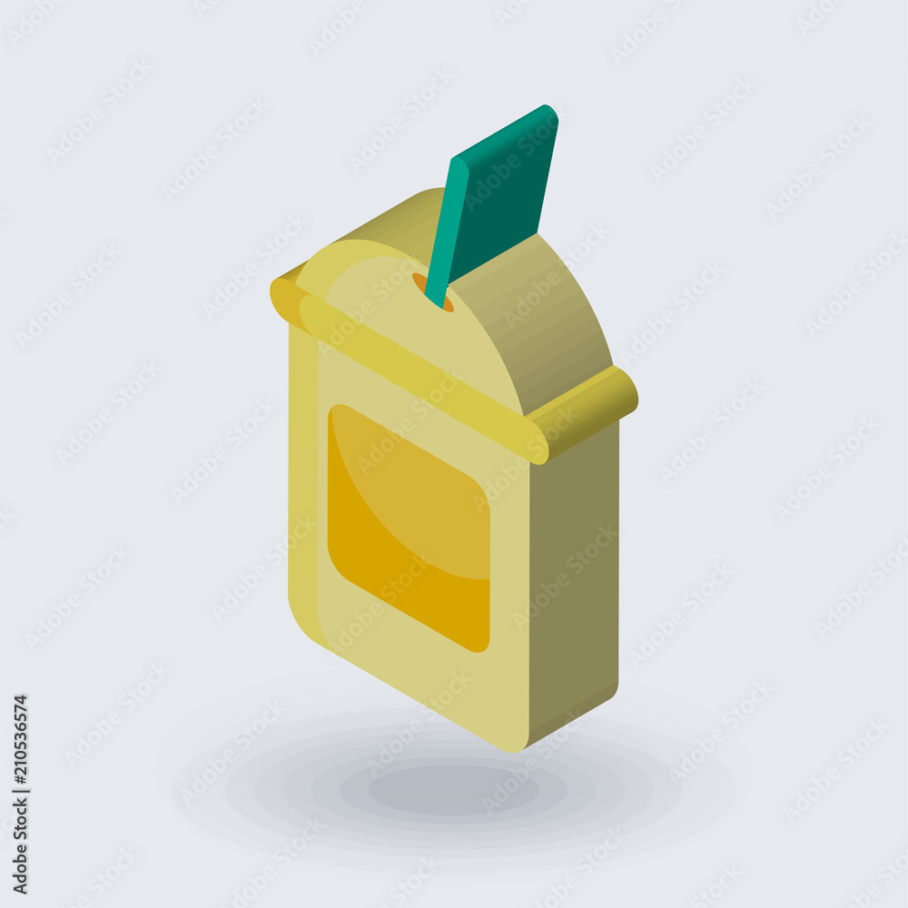 Smoothie icon vector sign and symbol isolated on white background, Smoothie logo concept , isometric 3D icon Smoothie icon vector sign and symbol isolated on white background, Smoothie logo concept , isometric 3D icon