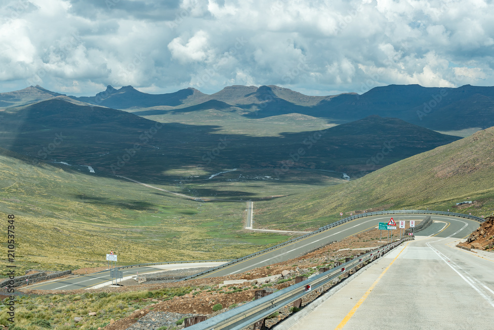 Black Mountain Pass in Lesotho