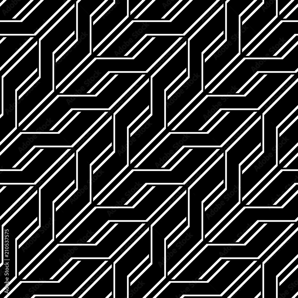 Design seamless monochrome zigzag pattern Design seamless monochrome zigzag pattern