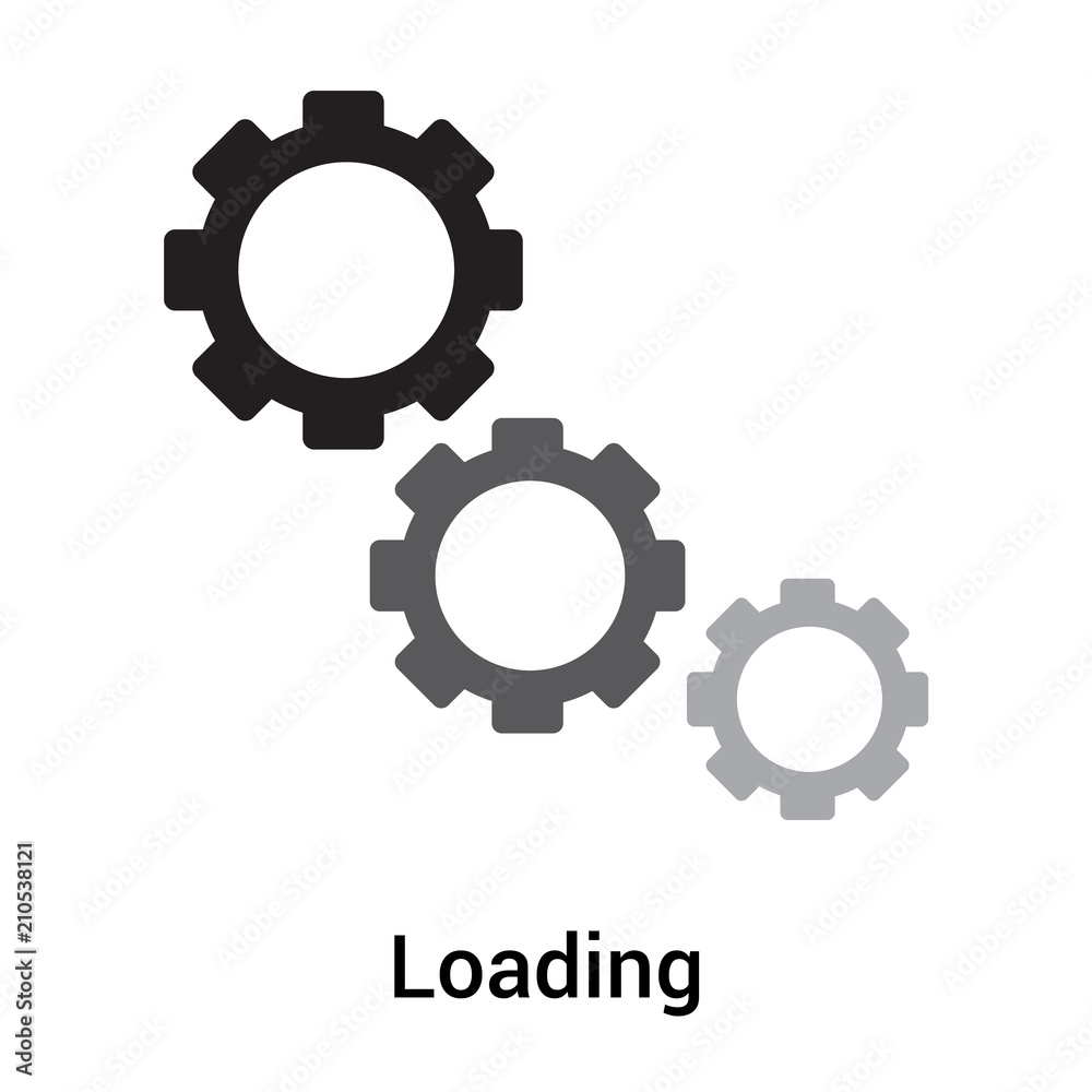 Loading icon vector sign and symbol isolated on white background, Loading logo concept Loading icon vector sign and symbol isolated on white background, Loading logo concept