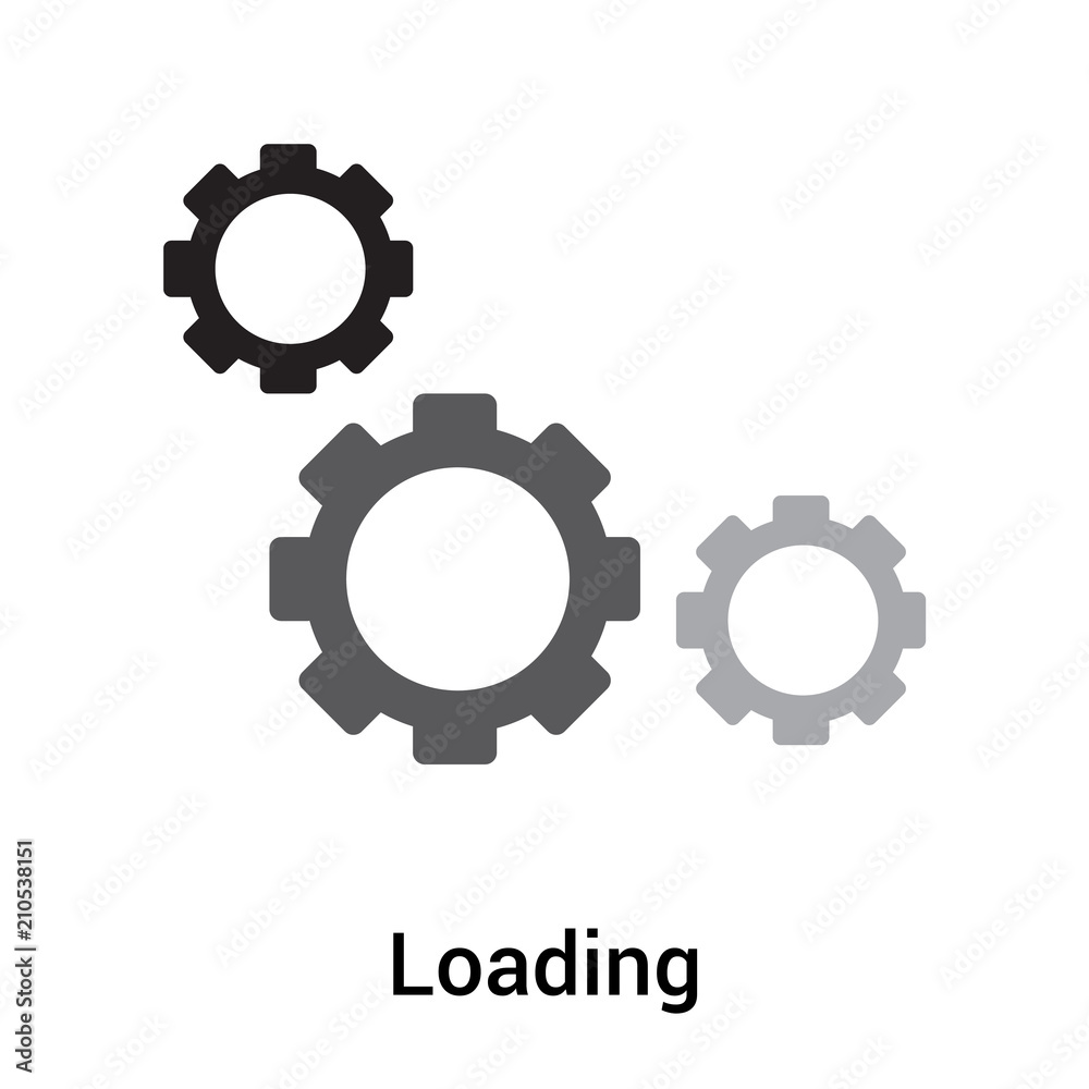 Loading icon vector sign and symbol isolated on white background, Loading logo concept Loading icon vector sign and symbol isolated on white background, Loading logo concept