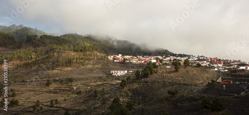 Small village close to Teneguía vulcano, Canary Islands