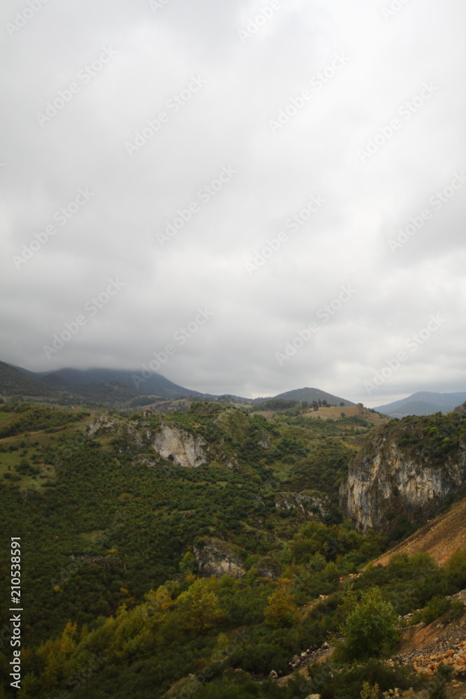 Naklejka premium A small seaside town Turgutreis