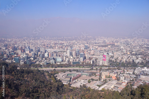 Santiago chile mountain view