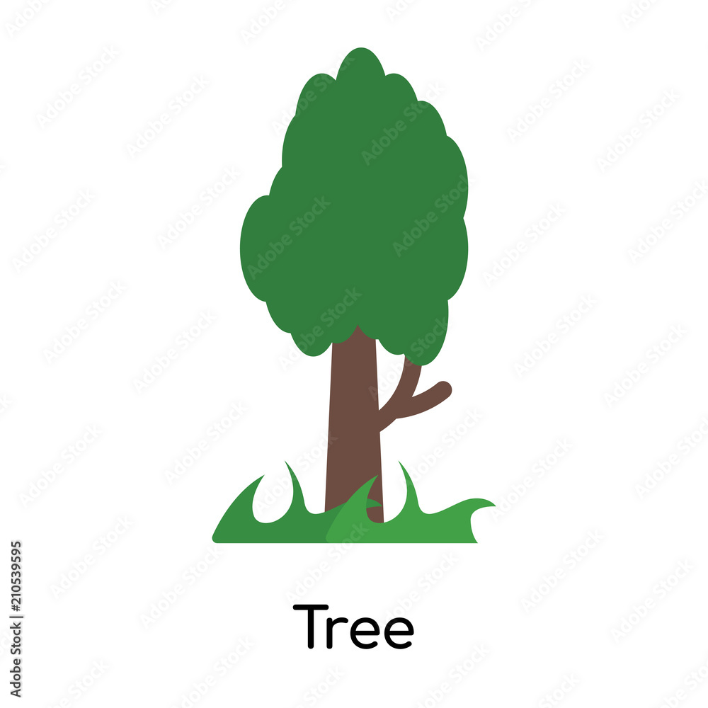 Tree icon vector sign and symbol isolated on white background, Tree logo concept Tree icon vector sign and symbol isolated on white background, Tree logo concept