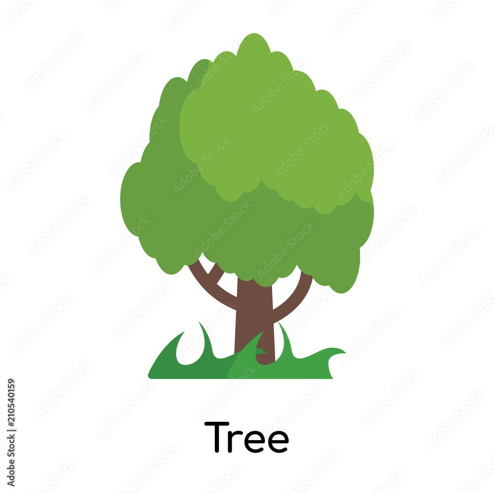 Tree icon vector sign and symbol isolated on white background, Tree logo concept Tree icon vector sign and symbol isolated on white background, Tree logo concept