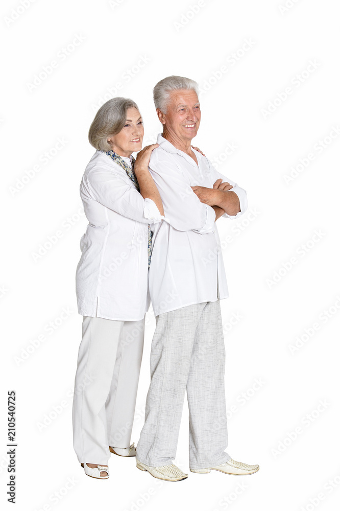 Portrait of beautiful senior couple posing Portrait of beautiful senior couple posing