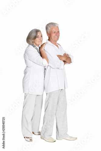 Portrait of beautiful senior couple posing