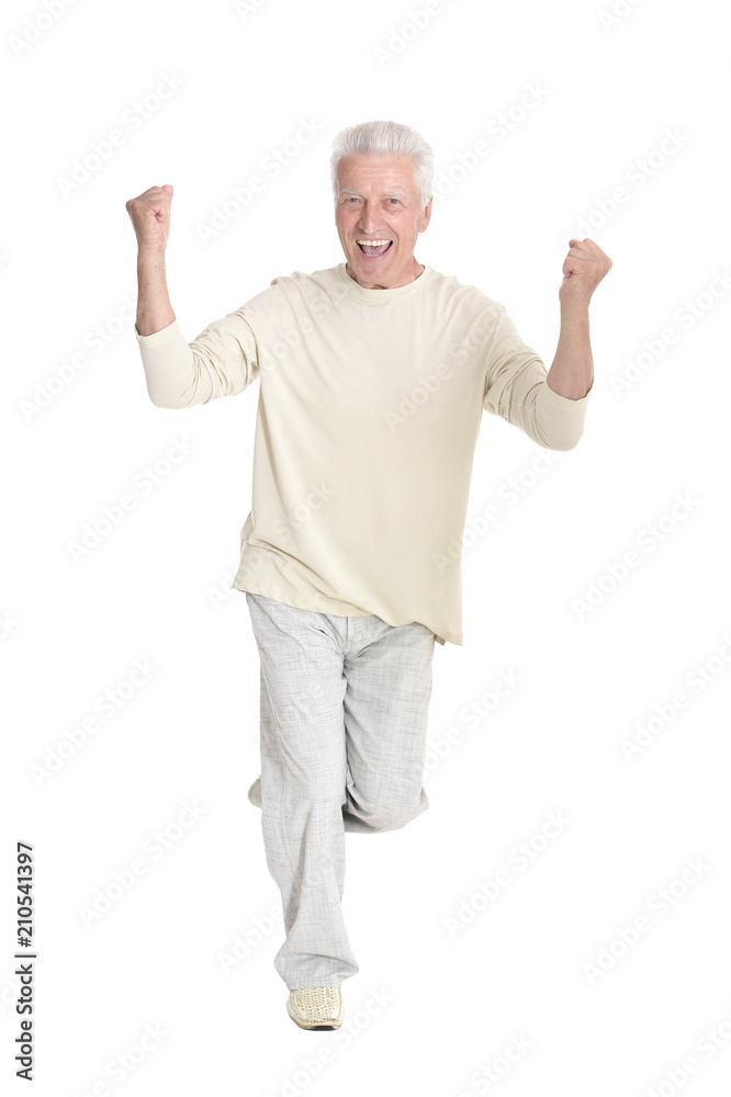 portrait of senior happy man posing portrait of senior happy man posing