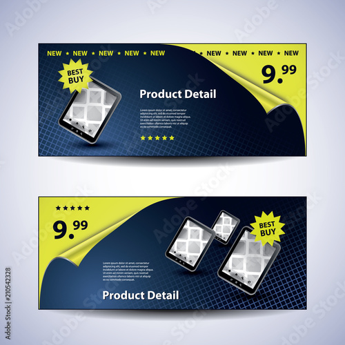     Header or Banner Design Set for Product Sale
