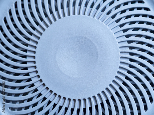 Close up of wheel vacuum cleaner look like fan for background.
