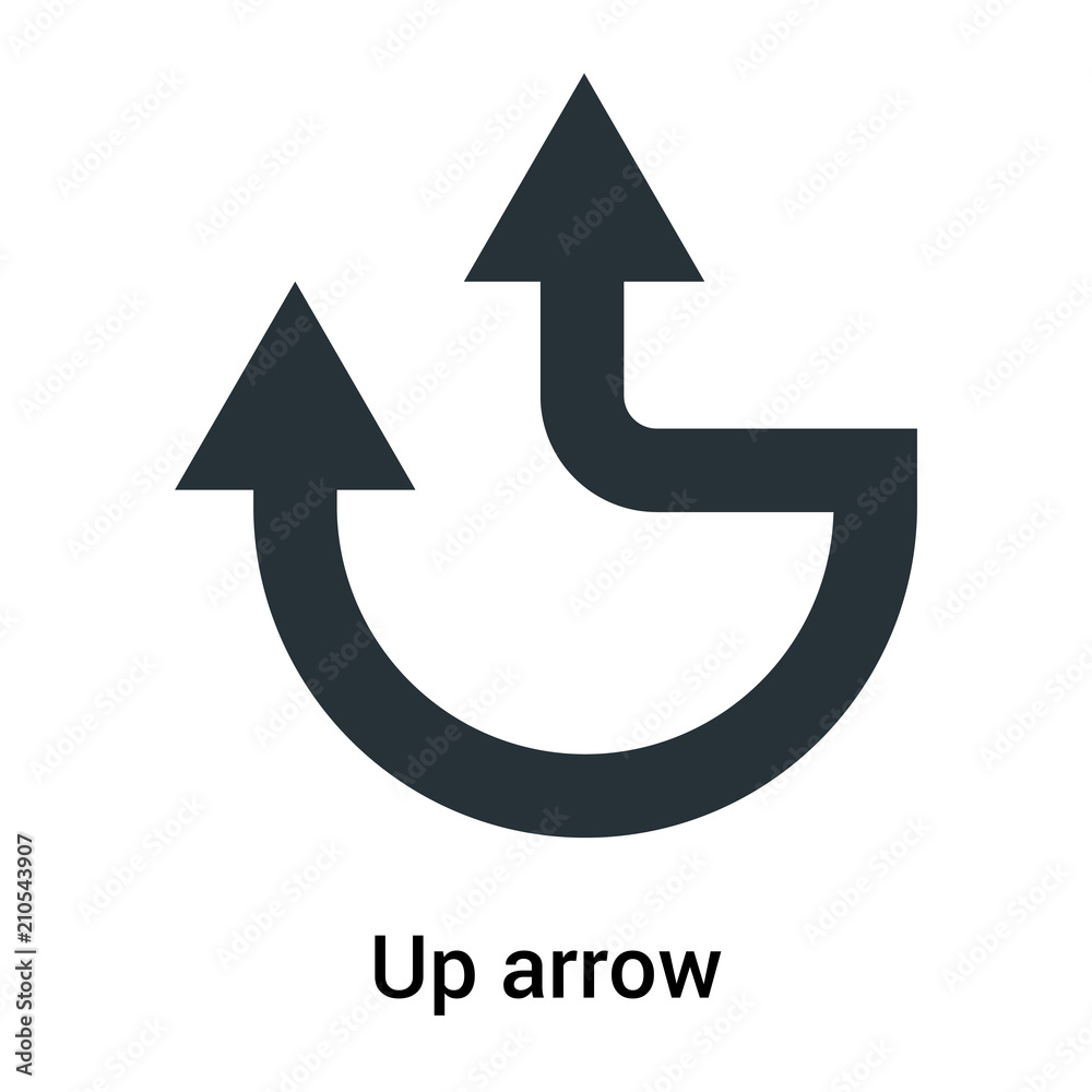 Up arrow icon vector sign and symbol isolated on white background, Up arrow logo concept Up arrow icon vector sign and symbol isolated on white background, Up arrow logo concept