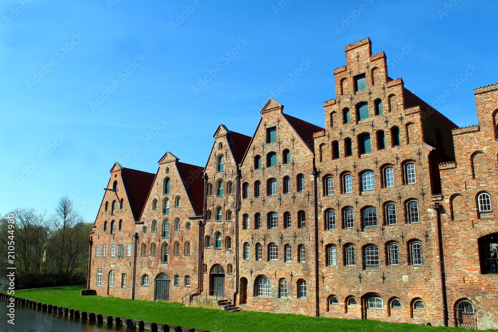 Storage houses in Lübeck, Germany