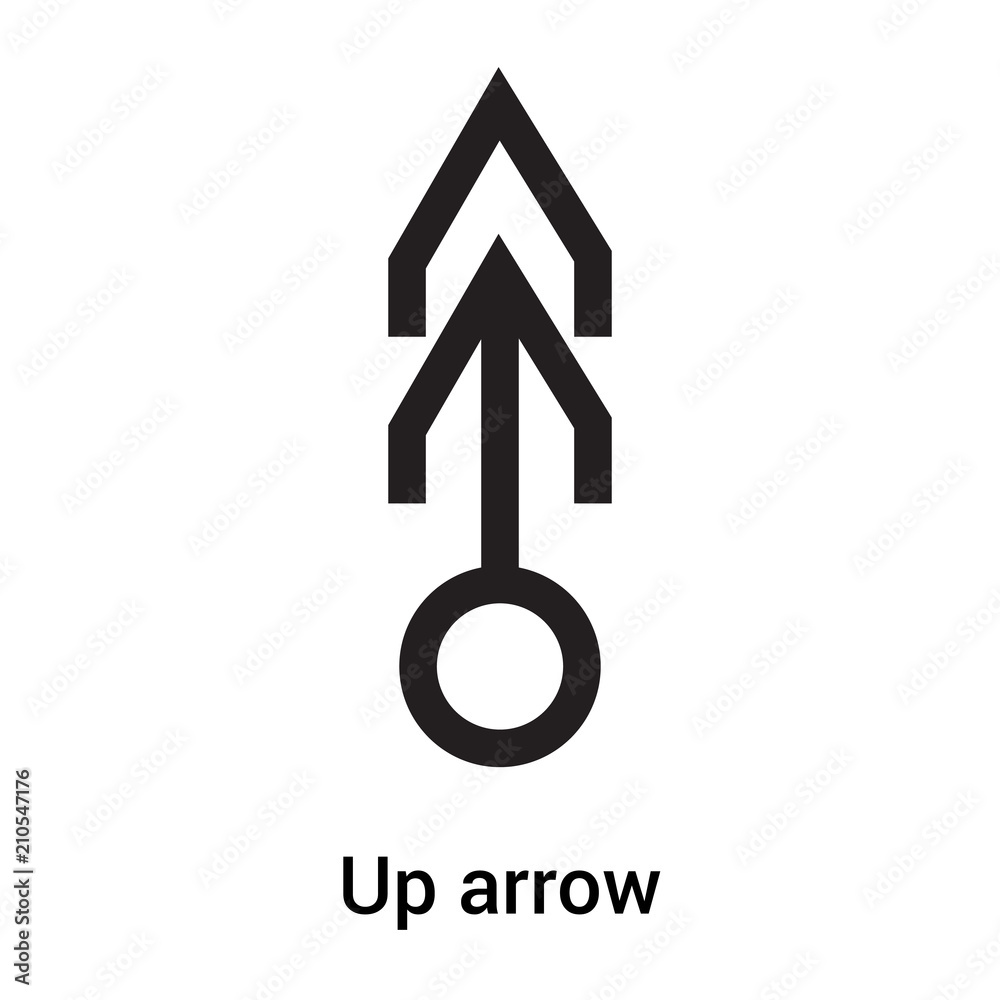 Up arrow icon vector sign and symbol isolated on white background, Up arrow logo concept Up arrow icon vector sign and symbol isolated on white background, Up arrow logo concept