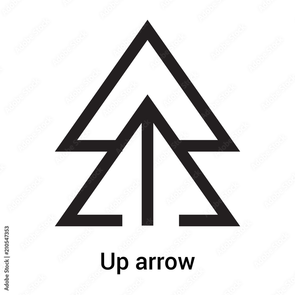 Up arrow icon vector sign and symbol isolated on white background, Up arrow logo concept Up arrow icon vector sign and symbol isolated on white background, Up arrow logo concept