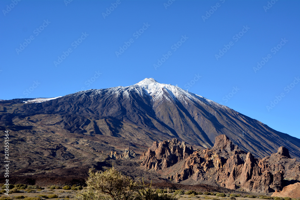 Mountain Teide National Park in Tenerife. Canary Islands. Spain.