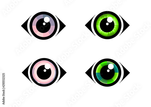 Eye icon - eye symbol. flat eye sign vector
