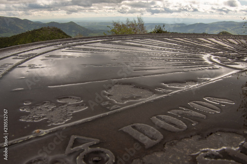 Table d'orientation du Donon, Vallée de La Bruche, Bas-Rhin, Alsace, France photo