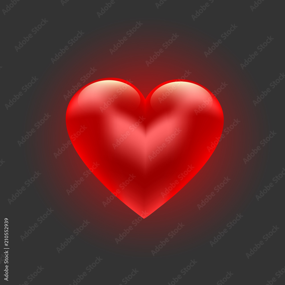 Red vector heart