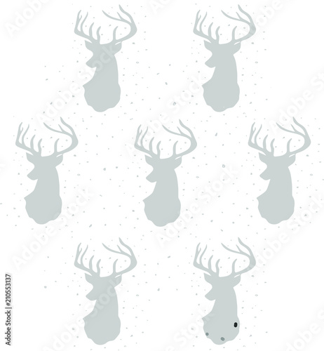 pattern deer horns