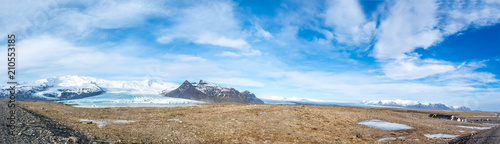 Fototapeta Naklejka Na Ścianę i Meble -  Fjallsarlon glacier in winter season, Iceland