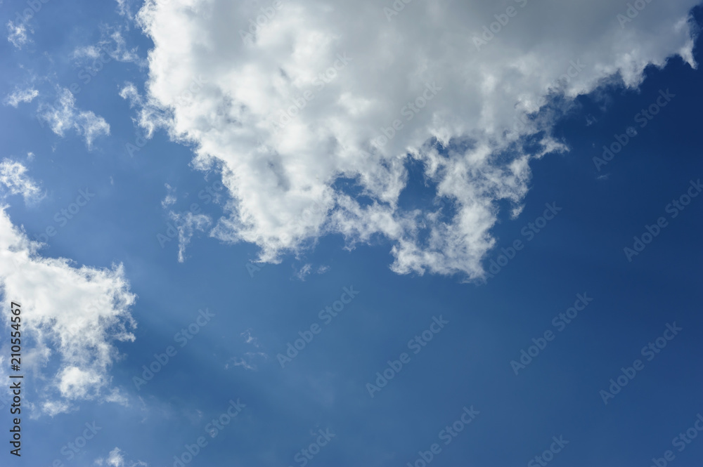 White clouds. White clouds.