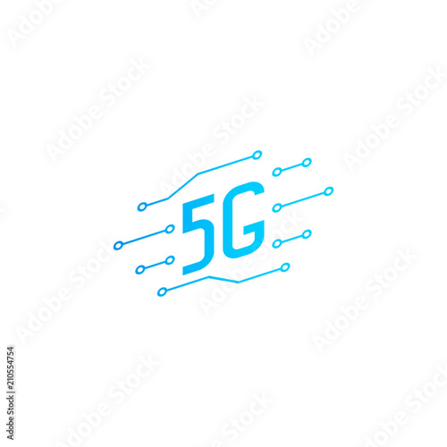 5G icon design template