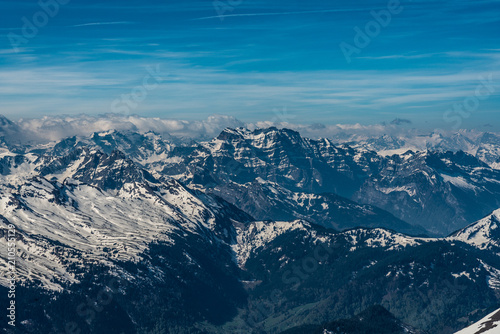 Santis. Swiss alps panorama © AlehAlisevich