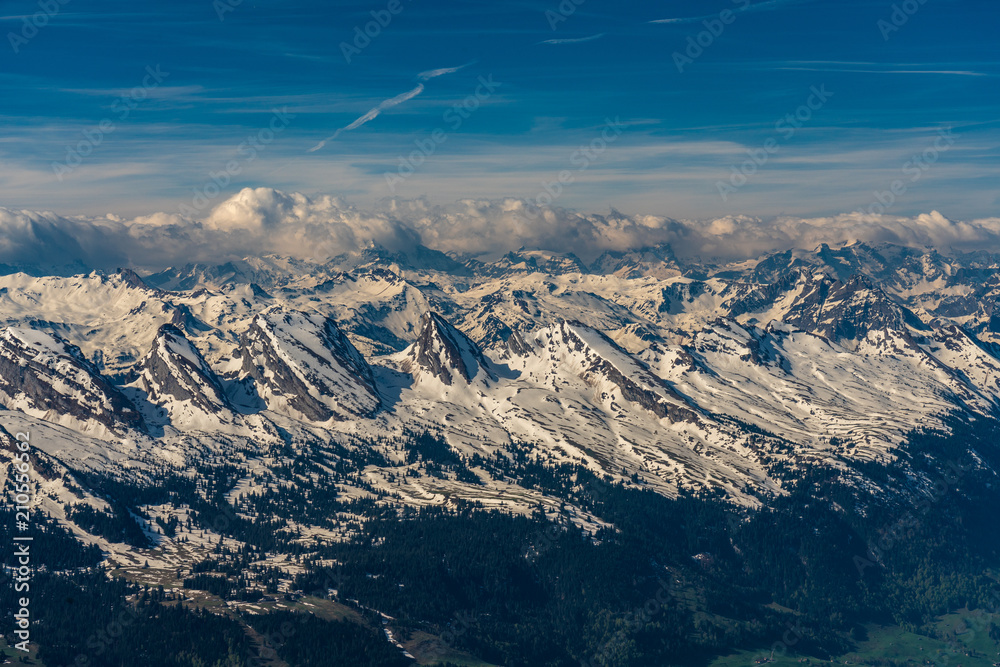 Fototapeta premium Santis. Swiss alps panorama