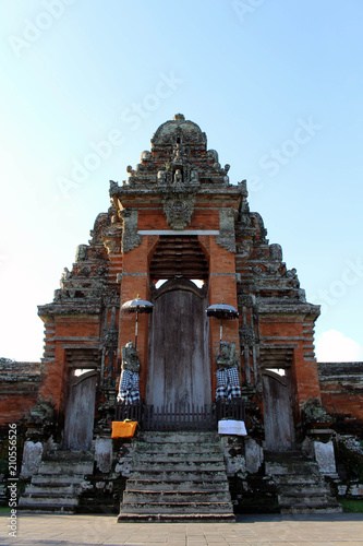 The gate of Pura Ayun Temple and garden complex. Peaceful and serene.