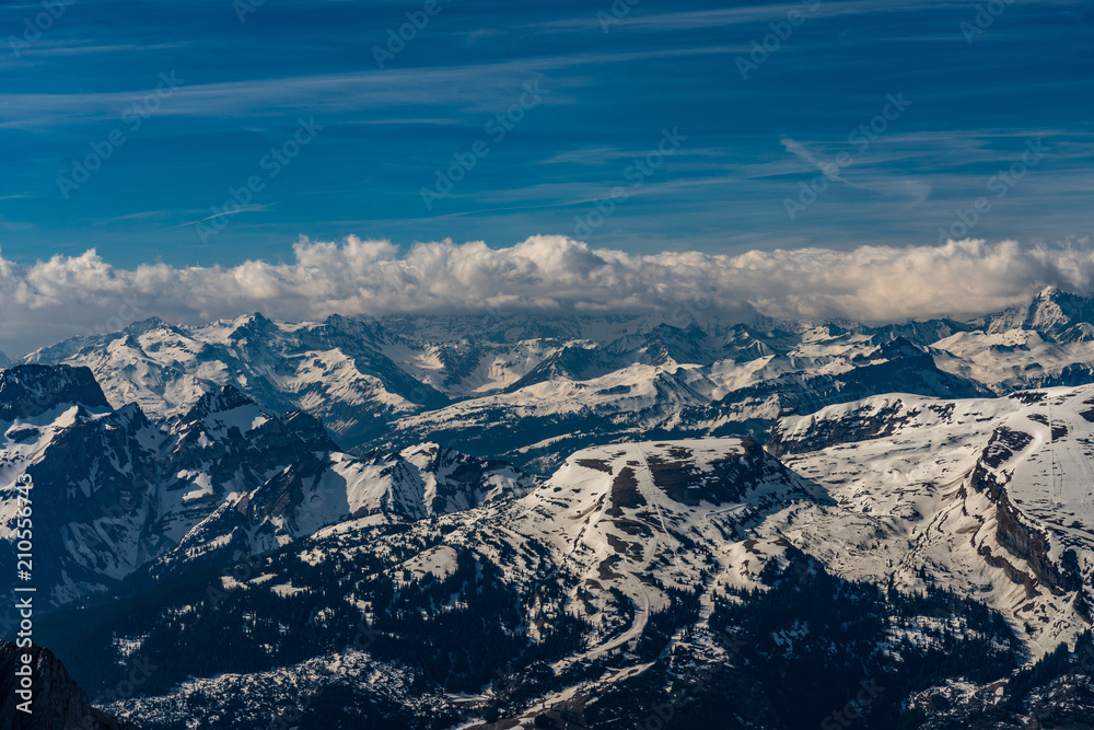 Fototapeta premium Santis. Swiss alps panorama